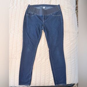 Old Navy Women's Dark Blue Maternity Jeggings